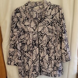 ECCO Women's Black and White Utility Jacket